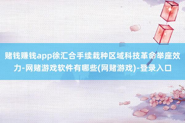 赌钱赚钱app徐汇合手续栽种区域科技革命举座效力-网赌游戏软件有哪些(网赌游戏)-登录入口